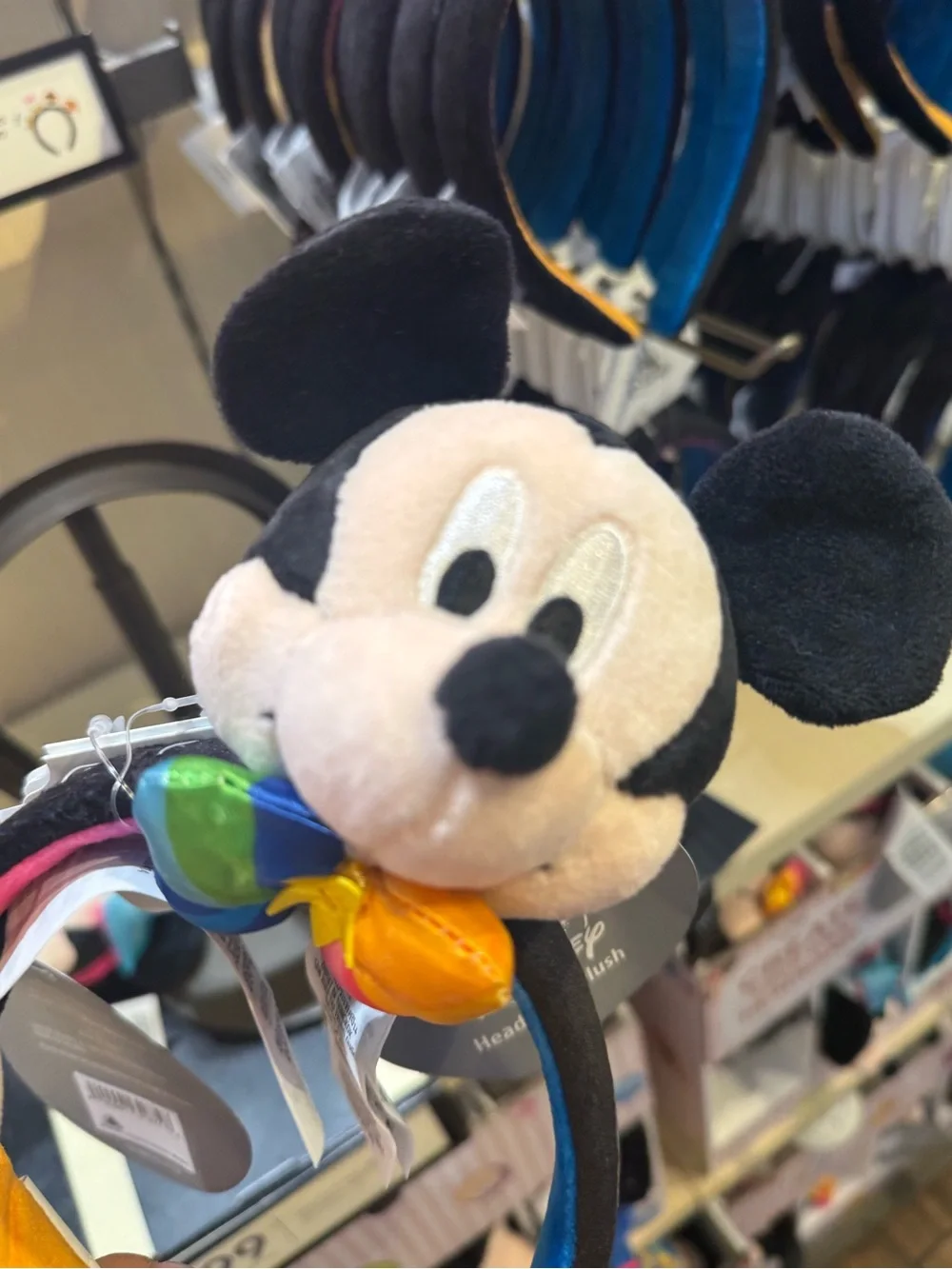 Disneyland Minnie & Mickey 70th Anniversary Plush Headband Set